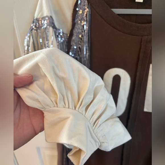 POL endless love fringe Sweatshirt size Small - Picture 3 of 5